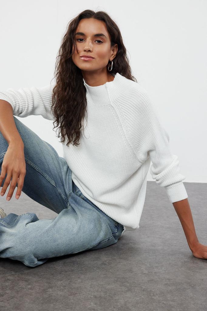 Women's Elegance Style Sweater Mink More Sustainable Wide Fit Knitwear Sweater