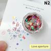 1Eske Pentagram Star Awn Dopamin Nail Paljetter Laser Nail Art Charms Dekorasjoner Neglelakk Smykker Tilbehør Gjør-det-selv manikyr