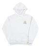 [Unisex] Flower Board Smile Hoodie_Melange White