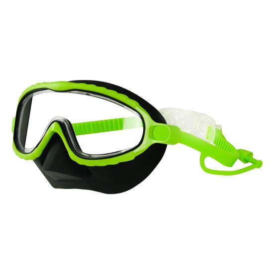 Kids Swim Goggles Anti-Leak Snork Face Guard with Nose Cover And Elastic Strap Anti-Fog UV Protection Swimming Goggles for Boys Girls Ages 3-15