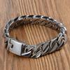Korean version of fashion jewelry, new, casual and simple, smooth titanium steel men's bracelet HFS63
