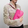 New CHARLES&KEITH PU Small CK Bag Small Square Bag Shoulder Bag Women's Cream Milk White/Fuchsia CK2-20270818-2