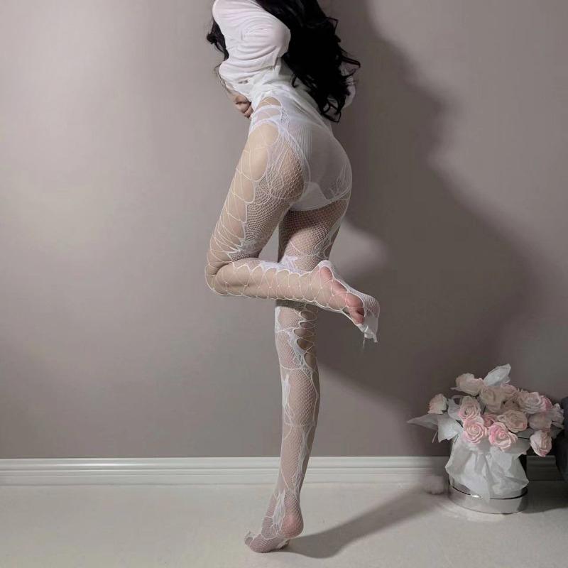 Gothic Fishnets Stockings Lolita Mesh Tights for Women Netting Stockings Y2k Pantyhose With Pattern Leggings Sexy Lingerie