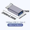 Adapter Adapter SUNROZ Micro USB 3.1 Type B Male To USB Female (metal) (A48632)