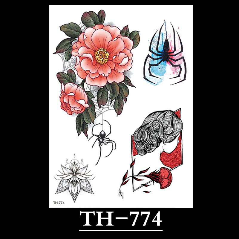 Flower Tattoo Sticker, Small Flower Tattoo Sticker, Tattoo Sticker Waterproof And Sweat-Proof Tattoo