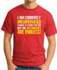 I AM CURRENTLY UNSUPERVISED T-SHIRT > Funny Slogan Novelty Mens Geeky Gift Geek 2