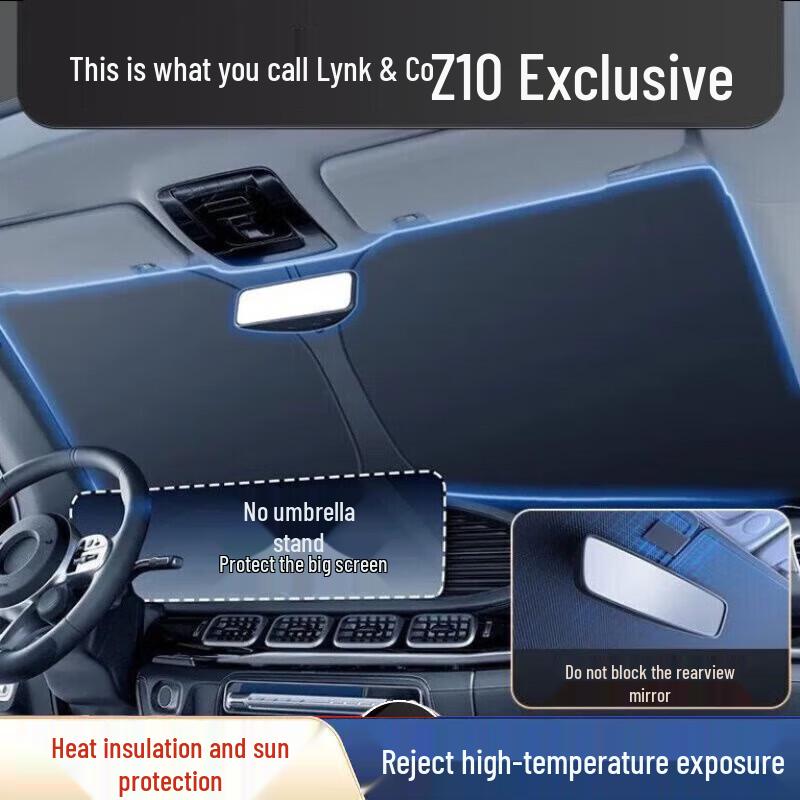 Compatible with Geely Lynk & Co Front Windshield Sunshade & Heat Insulation Cover