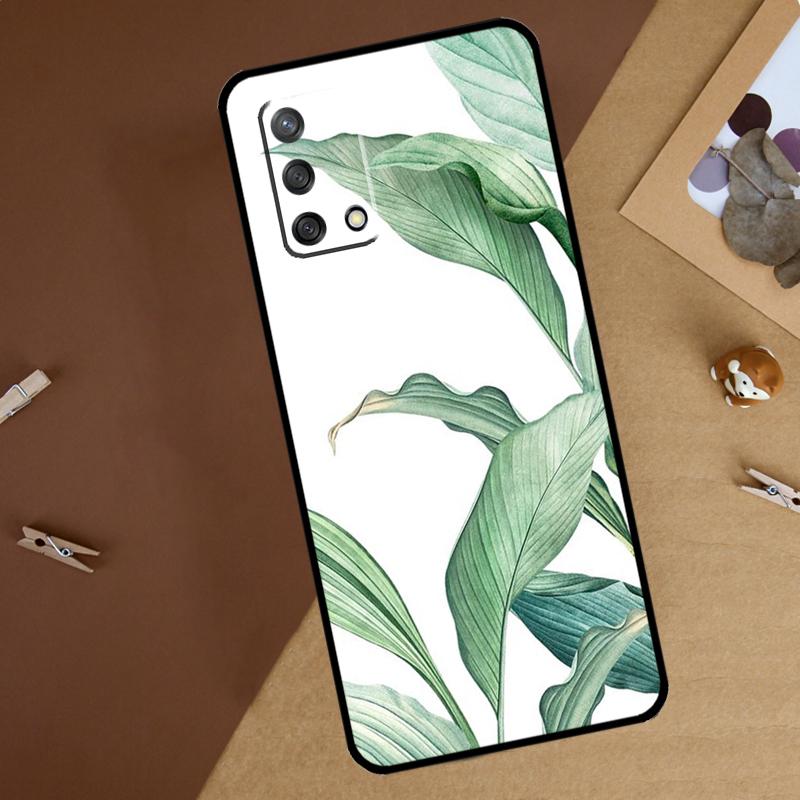 Tropical Leaves For Oppo A18 A38 A58 A78 A98 A40 A60 A80 A74 A94 A54 A16 A76 A96 A15 A57S A17 A77 Phone Case