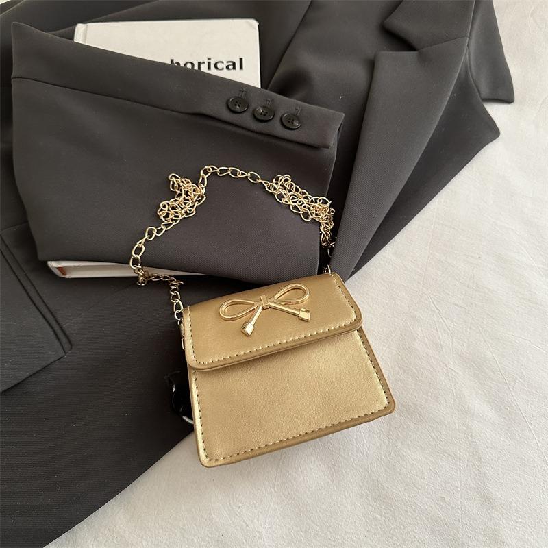 Simple Bow Saddle Bag Women's New Spring and Summer Temperament Shoulder Bag Personalized Fashion Shoulder Messenger Bag