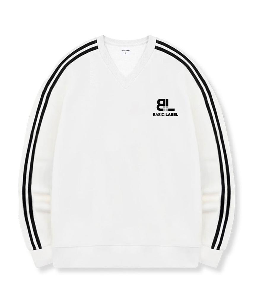 BASIC LABEL Blt Oversized Track V-Neck Sweatshirt 2 Colors [Blbv_2003]