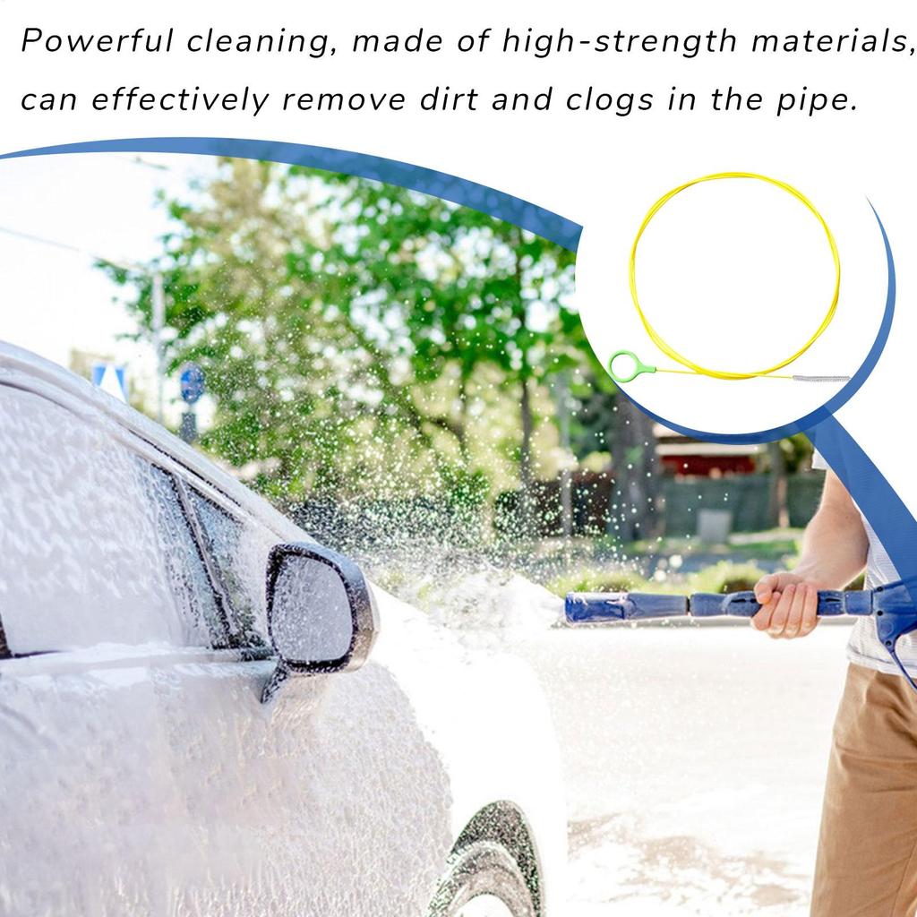 2.3 m Drain Hole Car Cleaning Pipe Brushes Flexible Drain Dredge Sunroof Cleaning Scrub Brush Car Wash Cleaning Tool Accessories