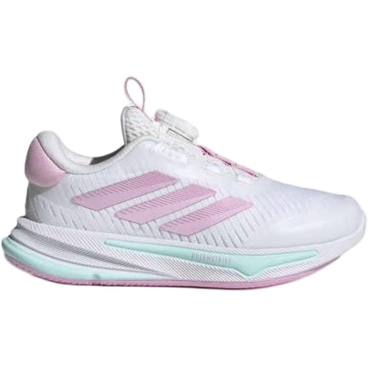 Adidas Supernova Ease Kids Running Shoes Comfortable Versatile Durable Low Top Kids Sneaker Pink White HP3575