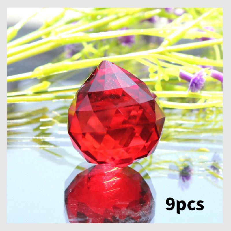 Sun-Catching Crystal Bead Curtain for Weddings and DIY (102pcs, 30mm)