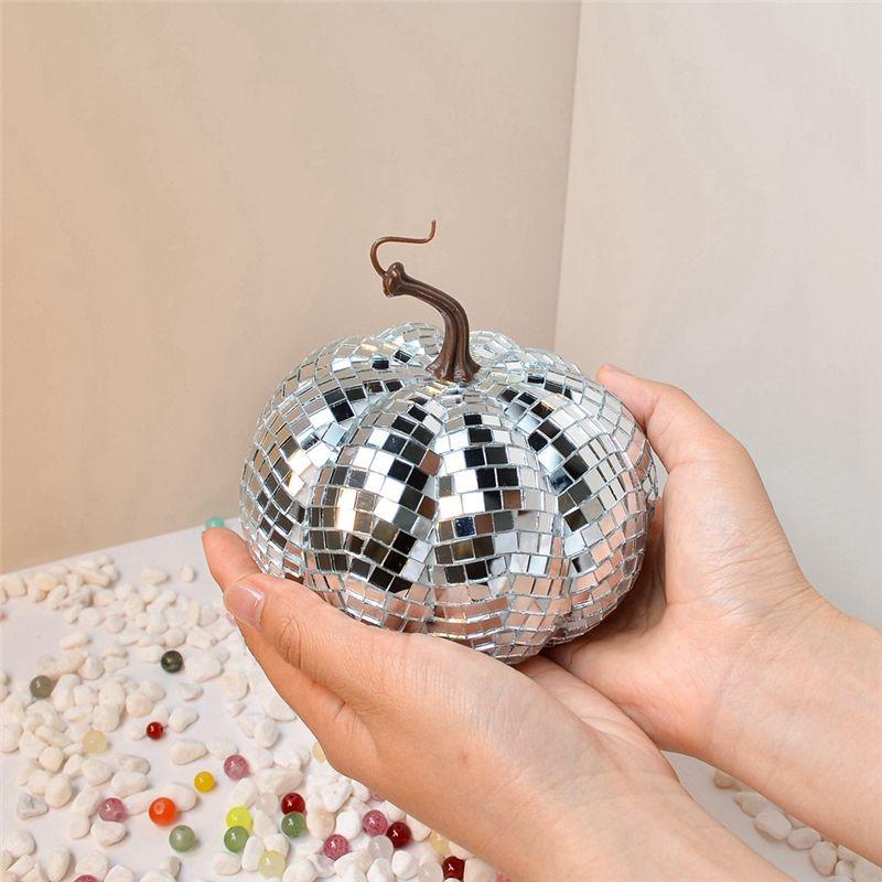 M-Modern-DISCO-Mirror Ball For Bar And Wedding, Ornaments, Pumpkin,Pumpkin Disco Ball Halloween Home Decor