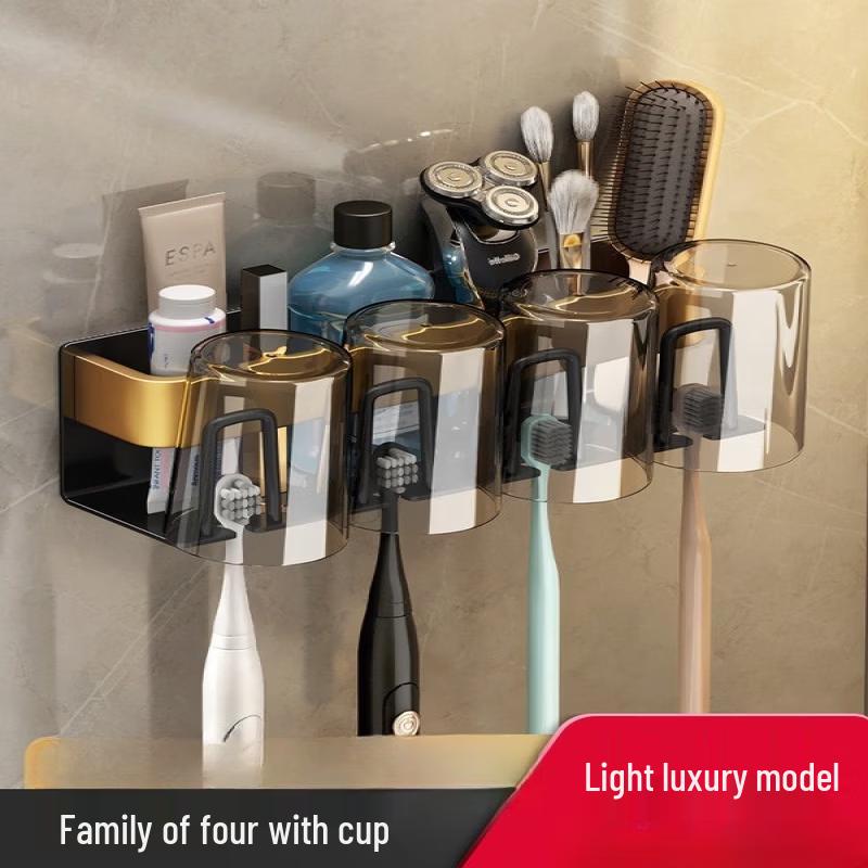 

cmaos No-Punch Bathroom Toothbrush Holder