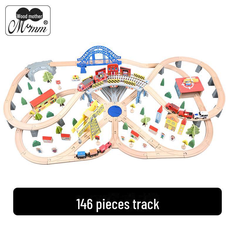 Thomas Magnetic Wooden Train Set: Educational Electric Toy Locomotive for Kids