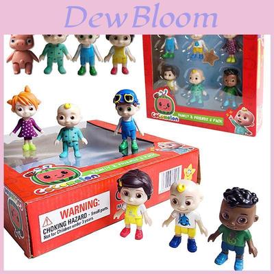 Adorable Cocomelon Famille Amis Pack de 6 Figurines Jj Ensemble de Jeu Jouet Miniatures