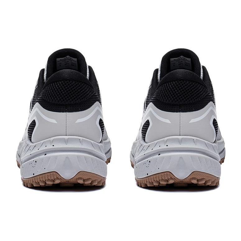 Li Ning Abriebfest Atmungsaktiv Feuchtigkeitsableitend Niedrig geschnitten Laufschuhe Herren Grau Schwarz ARDT005-6