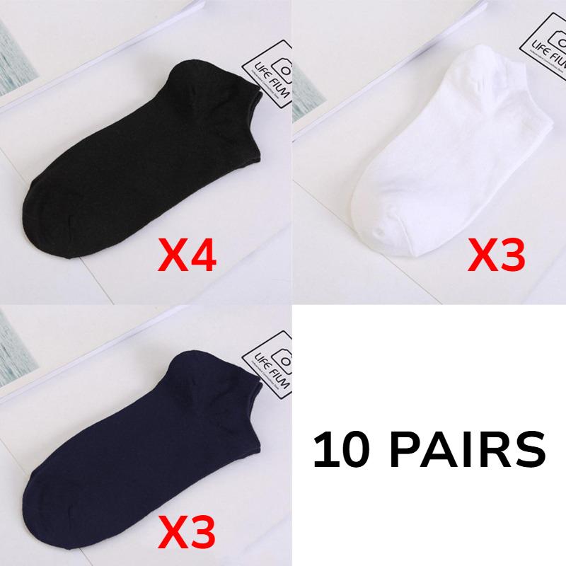 

5 пар женских белых и черных носков до щиколотки, женские носки, дышащие спортивные носки, однотонные носки-лодочки, удобные полиэстеровые носки 10 Pairs