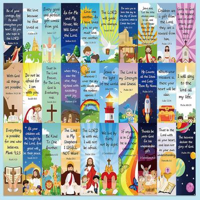 30 Segnalibri con Versetti Biblici Cristiani Carta Premium Design Ispiratore Segnalibro
