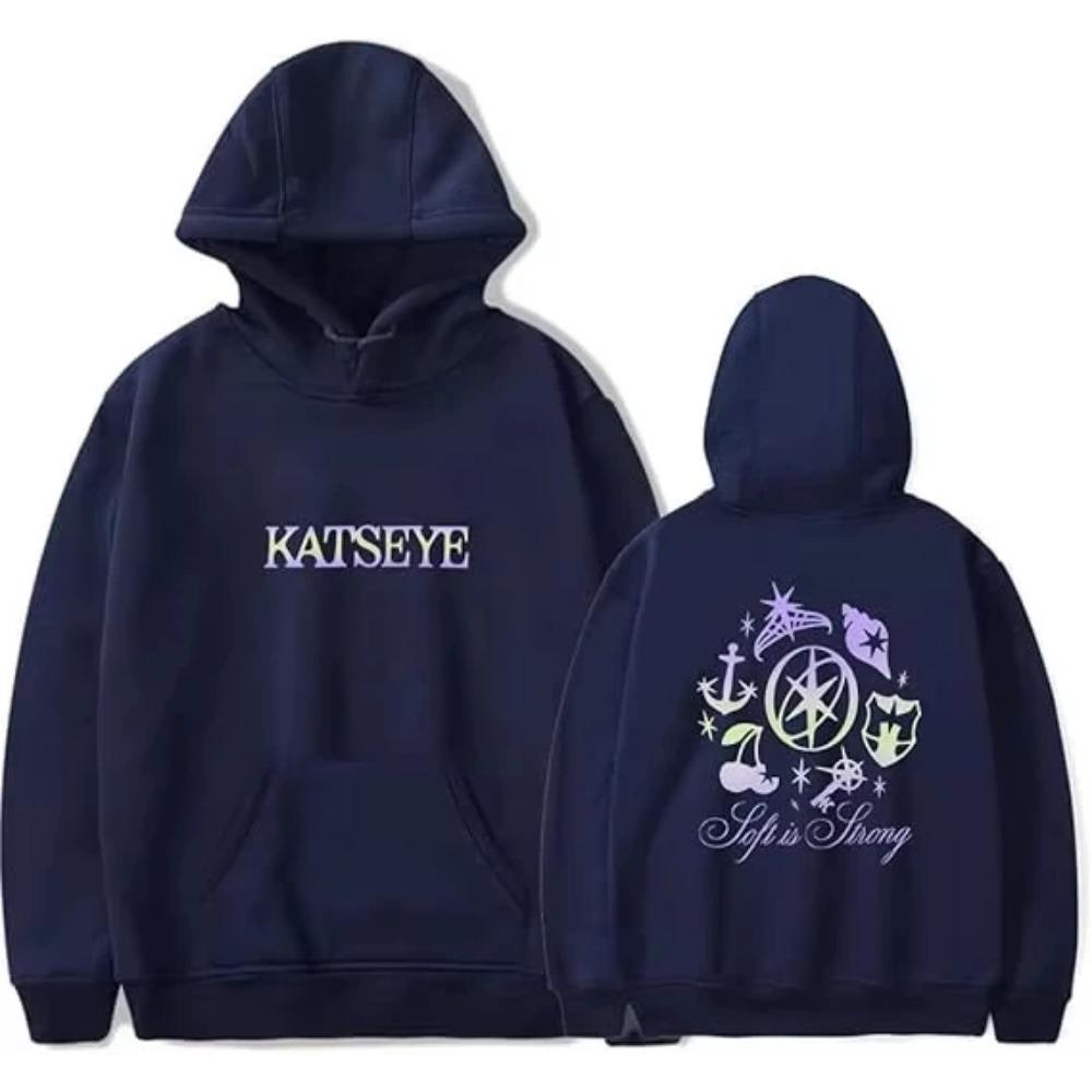 Katseye Merch Distressed Hoodie Fashion Hoodies Pop Music Men Women Sweatshirt Tracksuit Pullover Coat Fashion