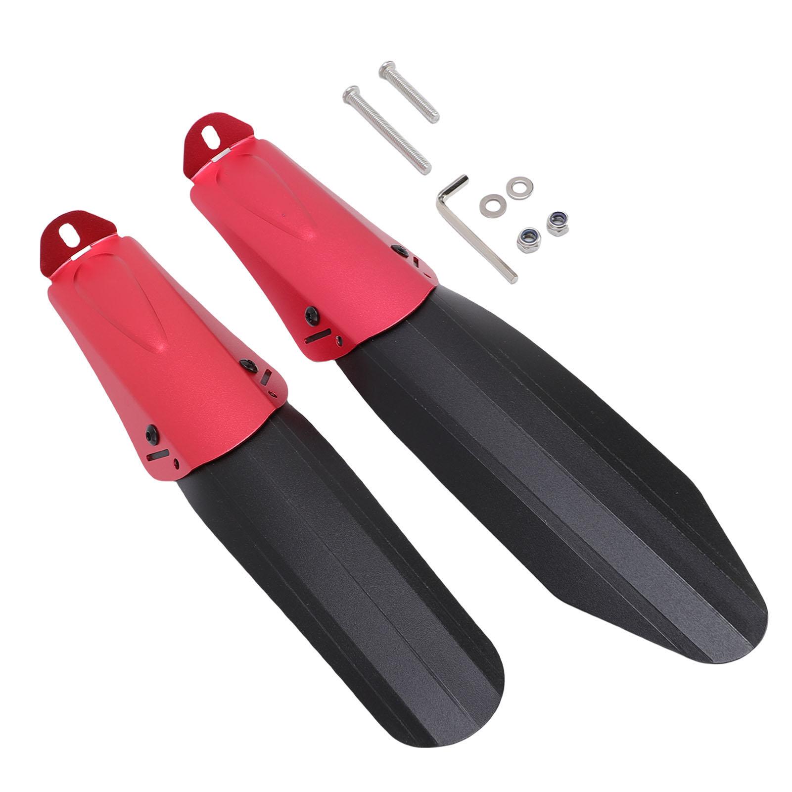 

Комплект брызговиков для складного велосипеда Алюминиевый сплав PP Нейлон Водонепроницаемый Телескопический Регулируемый Передний Задний Брызговики для 14 20 Red красный