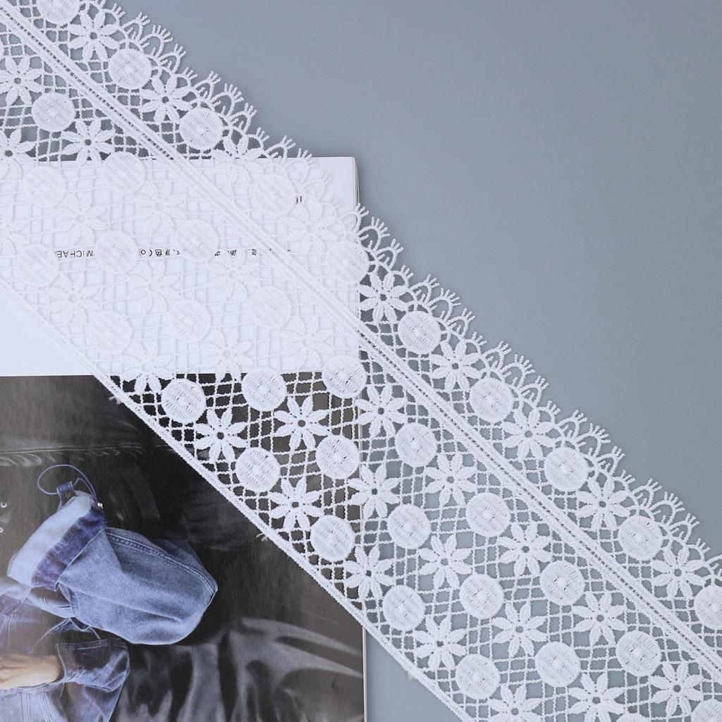 Water-Soluble Milk Silk Embroidered Lace Women'S Clothing Accessories, Unilateral Non-Elastic Hollow Lace