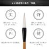 Yueido Calligraphy Brush, Shino, Soft and Flexible Writing Brush for Beginners and Advanced Artists (Small)