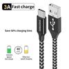 USB Type C Cable 1M-3.3FT 3A Fast Charging Type C Charger Braided Nylon Charger Cable for Samsung Galaxy S20 S8 S9 S10 S20[618]