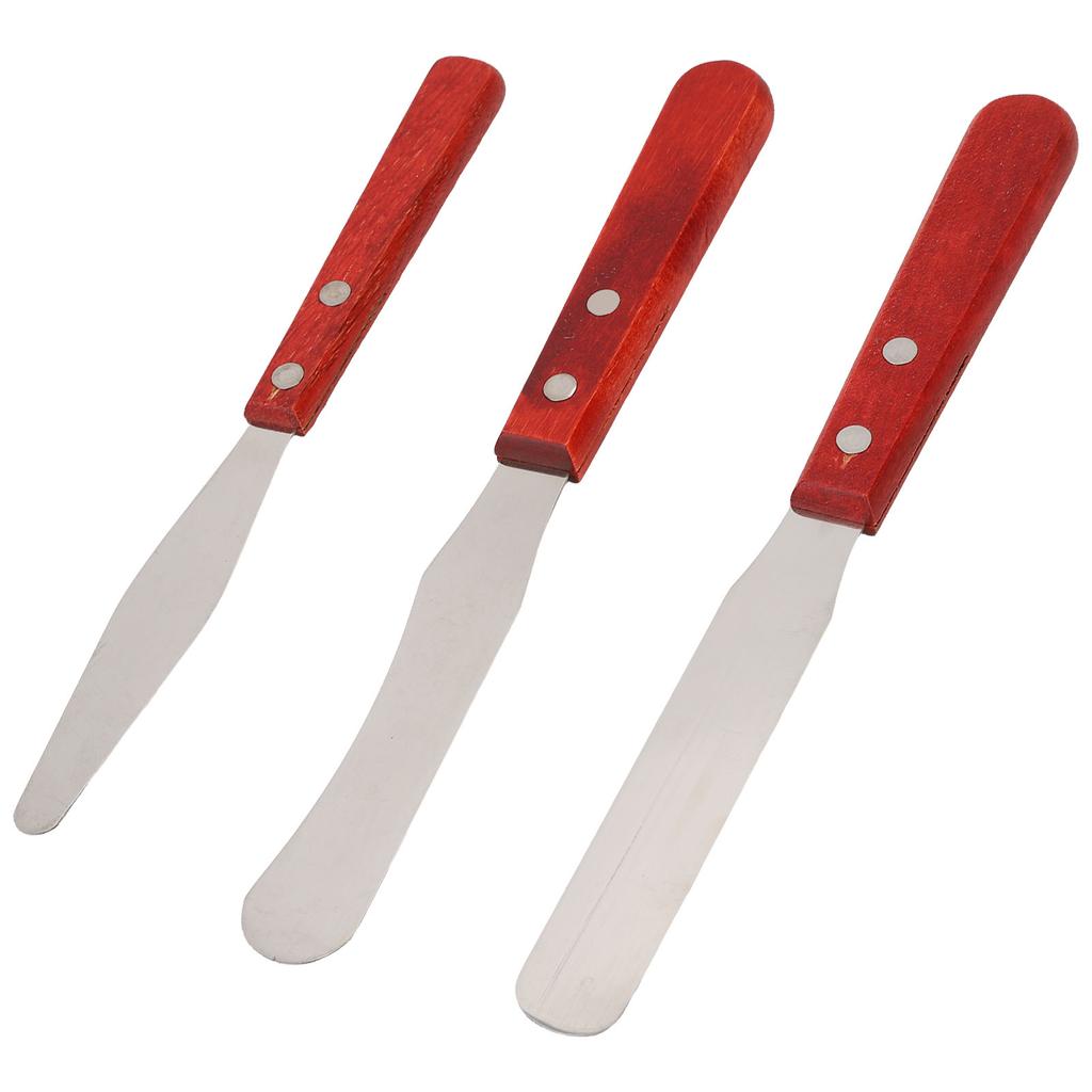 Wax Spatulas Straight Body Waxing Applicator Sticks with Wooden Handle for Hair Removal