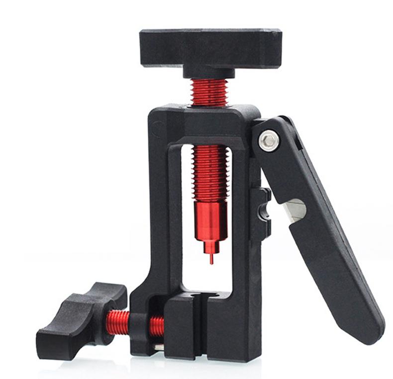 1PC Instrument de presare cu ac ulei de biciclete, inserare cap de măsline, instalare, tăietor de țevi, cric pentru corp cu cinci fire, întreținere și fixare