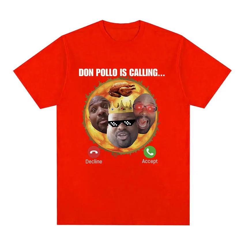 Maglietta Divertente Meme Don Pollo Abbigliamento T-shirt Moda Retro Uomo Casual Abbigliamento Taglie Forti Top Traspirante