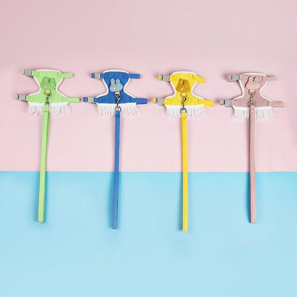 Ranboer Pet Carrot Rabbit Race Geschirr-Set, Gelb