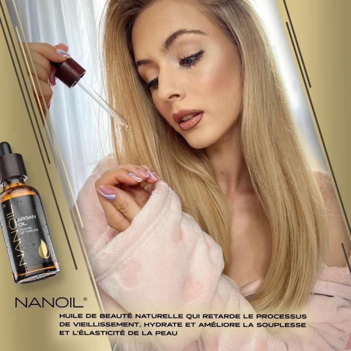 Huile d'Argan - NANOIL - 50ml - Naturelle - Pressée à froid - Hydratante