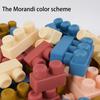 Dětské Morandi měkké gumové stavebnice k žvýkání, hlavolamy pro chlapce a dívky, velkočásticové montážní DIY hračky