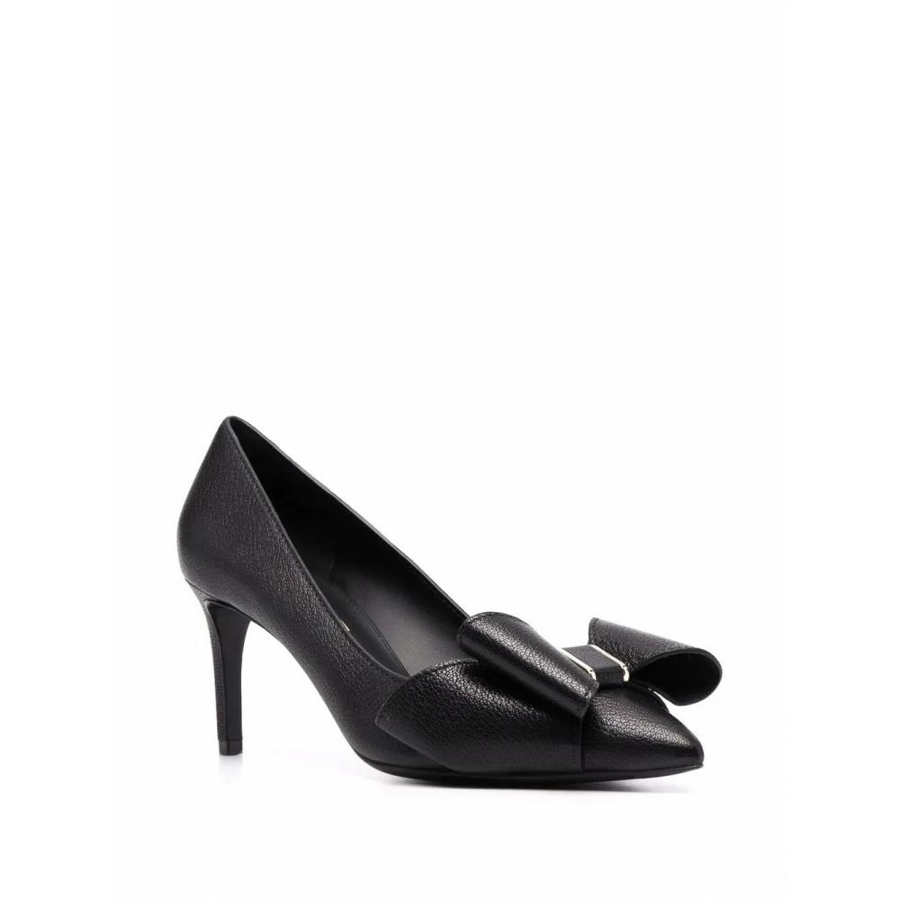Salvatore Ferragamo Ferragamo Zoey Bow Detail Pumps Black