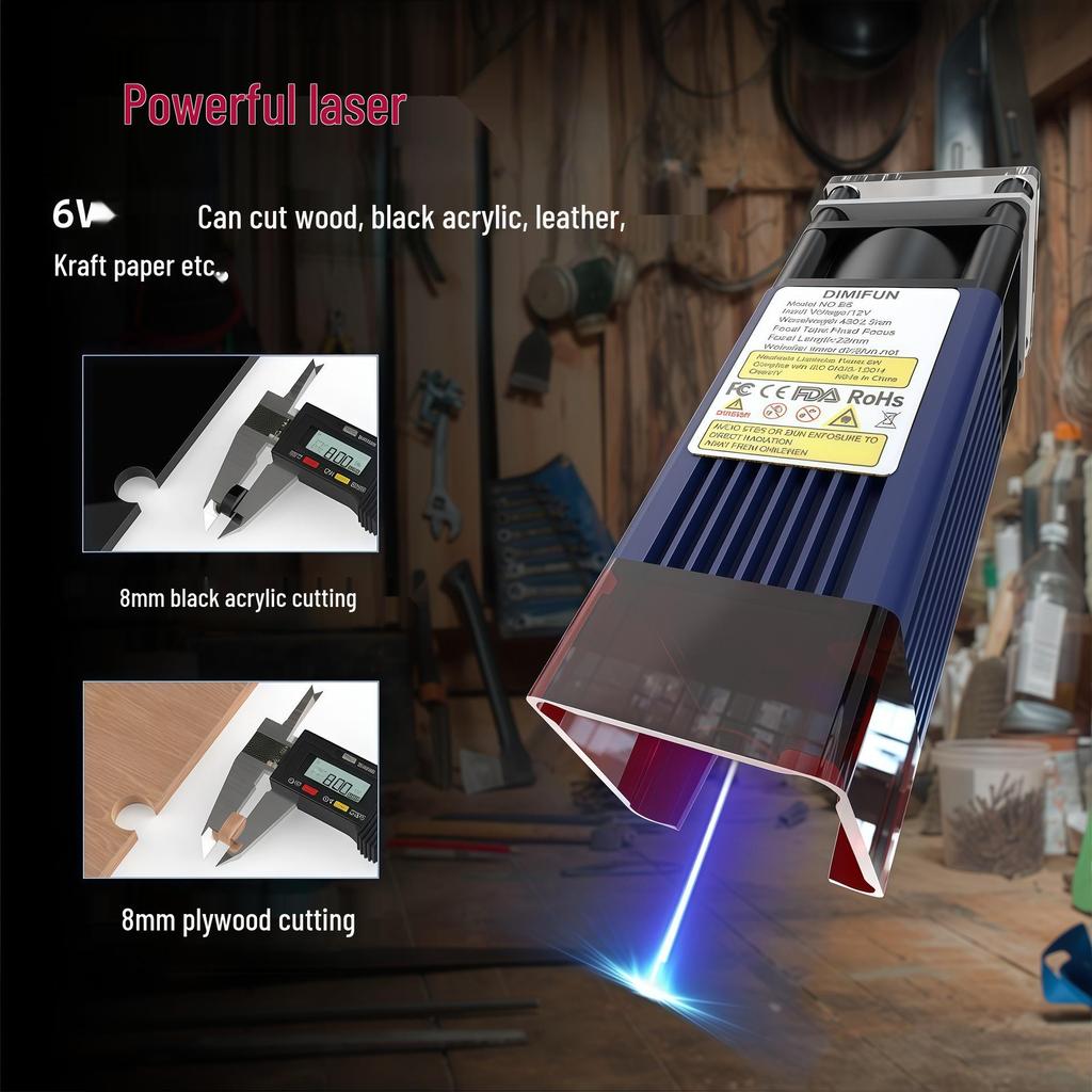 Laser Engraving & Cutting Machine with Laser Head Module for DIY Marking & Printing