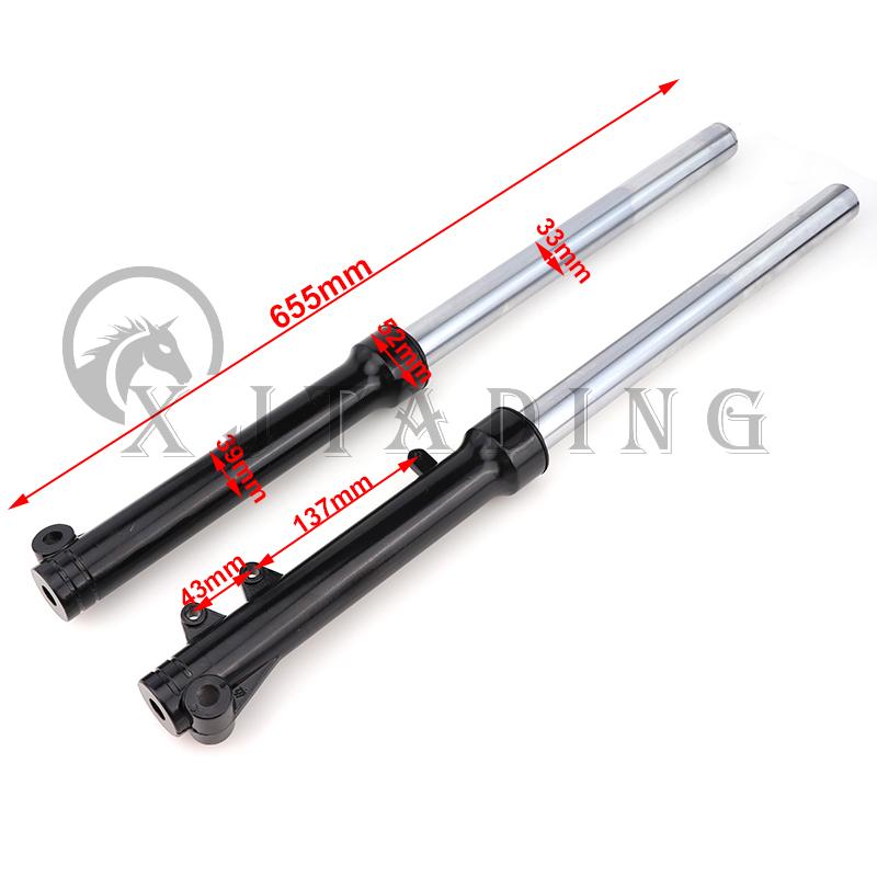 Motorcycle 33MM 630mm front fork shock absorber For 125CC Apollo Flying Eagle Kawasaki Small Motocross Pit Dirt Bike Accessories