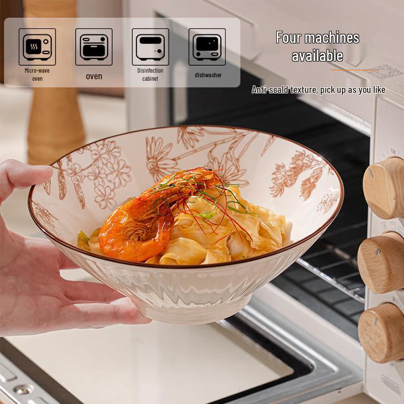 Ciotole per Noodles in Ceramica Stile Giapponese Retrò (2 pacchi)