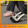 Transparent crystal slippers women's summer high-end thick heels sandals high heels wear sandals