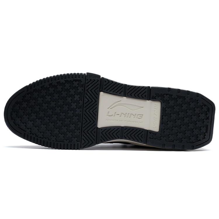 Li Ning Osvícení Skateboardové boty Pánské Nízké Sněhově/Uhelně hnědé/Černé AGCR447-2