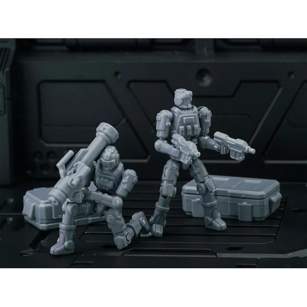 HiPlay Chieftain Continent 3-Minute Plan Series Mobile Unit Team Set of 6 Approx. 3cm Color-Coded Plastic Model Assembly Kit