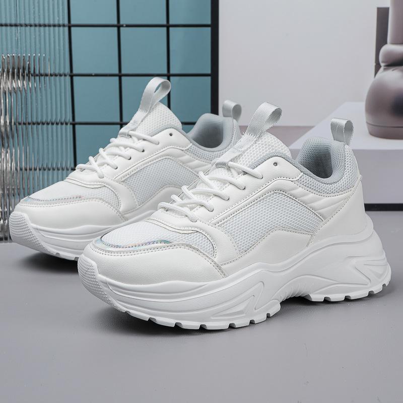 

Hantu outdoor hiking shoes non-slip and wear-resistant, lightweight and breathable, cushioning hiking shoes, thick-soled heightening off-road 43 білий