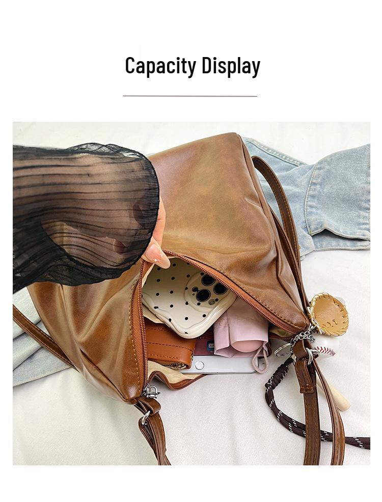 Borsa a tracolla retrò da donna: Zaino e borsa da viaggio capienti e versatili.