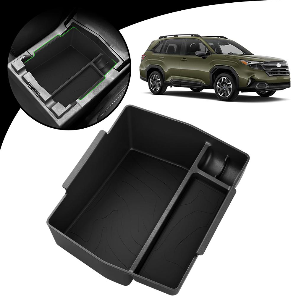 For Subaru Forester 2025 Center Console Forester Special Organizers Accessories Interior Storage Car Tray Armrest Box G2I5
