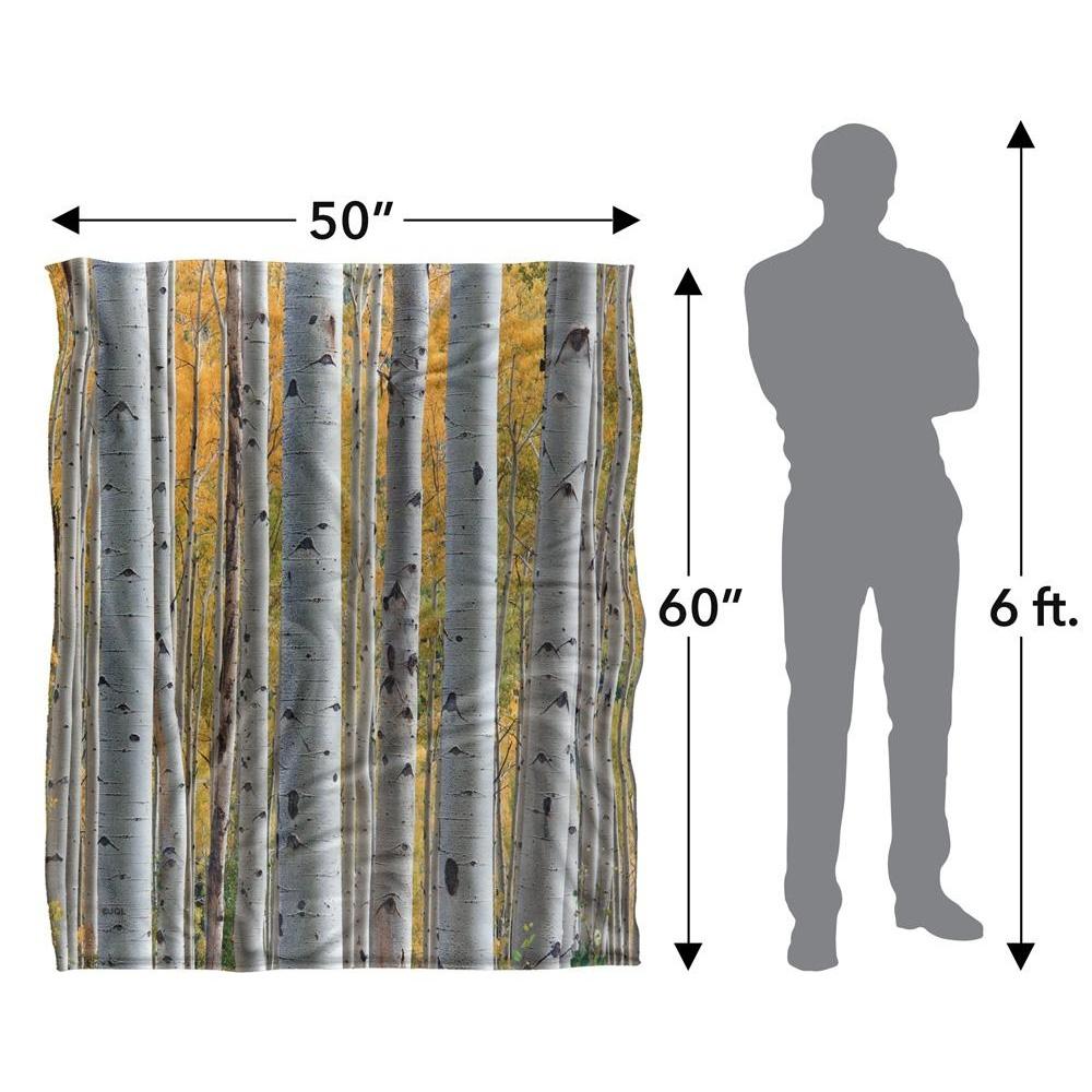 JQ Licensing James Piazza Silky Birch Trees Supersoft Blanket