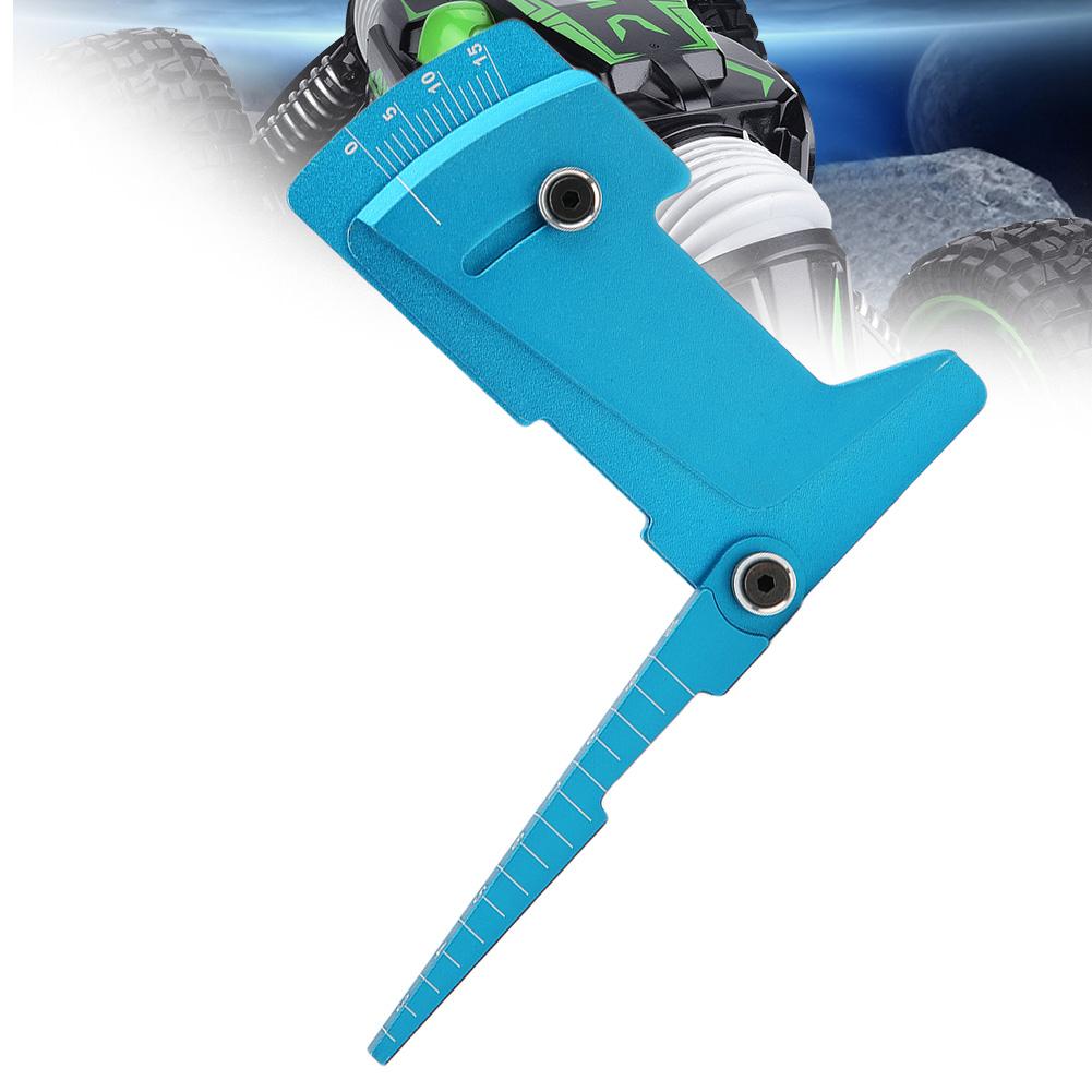 Ruler Shunting Tool for 18 110 RC Car Model Aluminum Alloy Adjustable Gauge ToolBlue