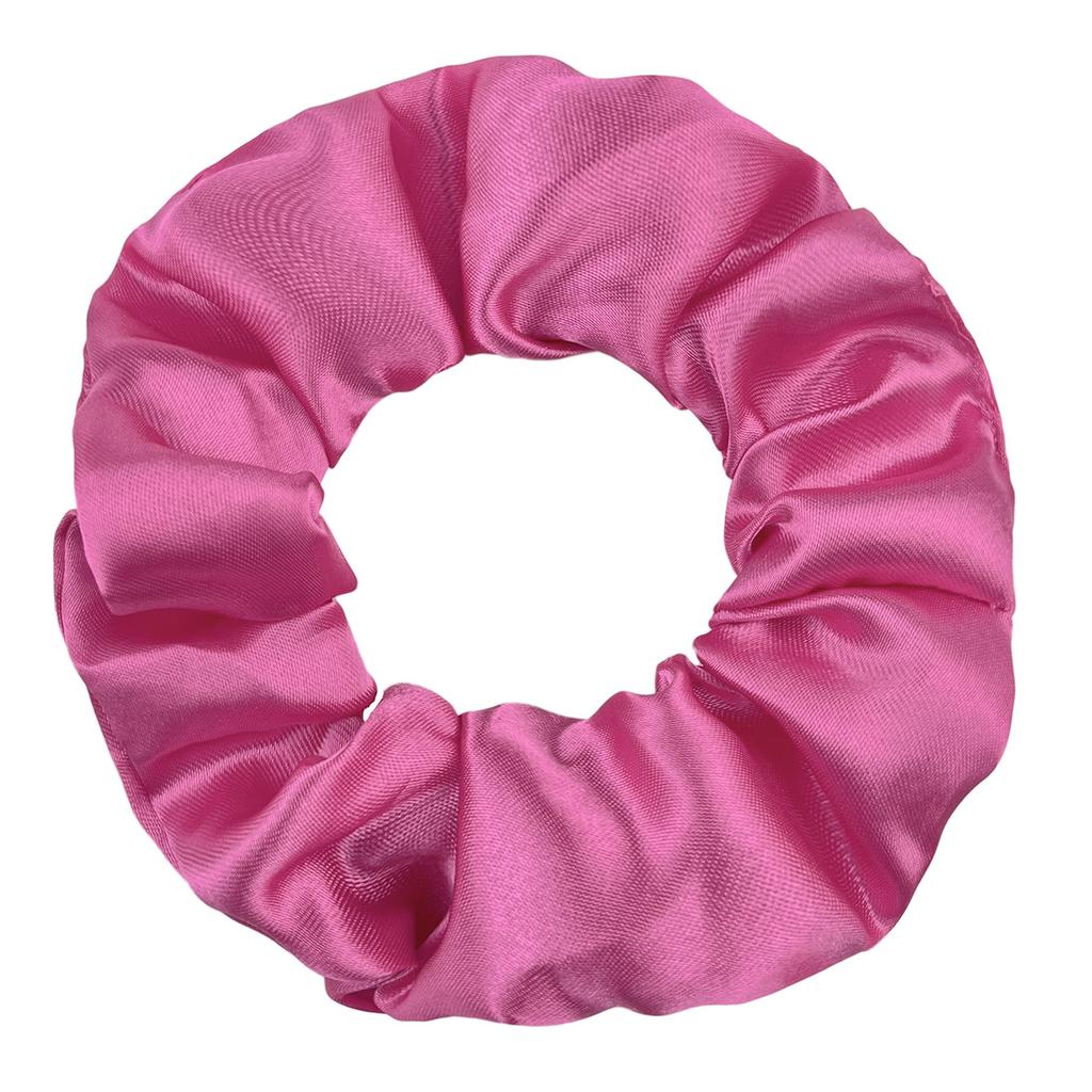 Seidensatin Scrunchies Damen Einfarbig Haargummi Elegant Pferdeschwanzhalter Gummiband Elastisches Haarband Haaraccessoires