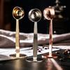 2-in-1 Stainless Steel Coffee Spoon 51mm Tampers Multifunction Measuring Spoons Powder Hammer Tamper Barista Coffee Accessories