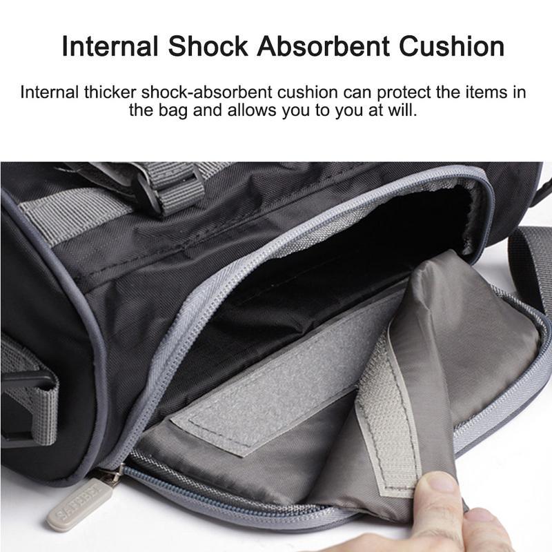 Motorcycle Electric Car Front Handlebar Fork Storage Bag Container Water Repellent Fabric